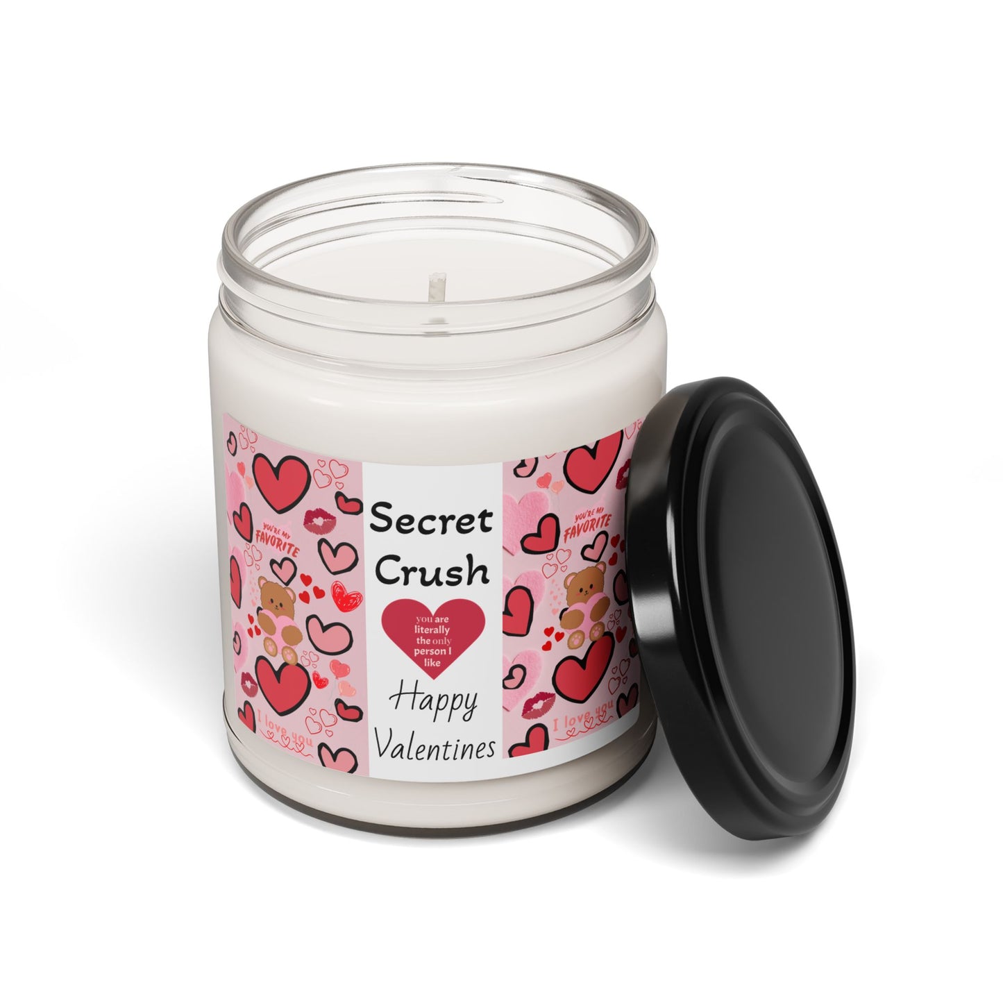 Valentine's Scented Soy Candle - Secret Crush, 9oz