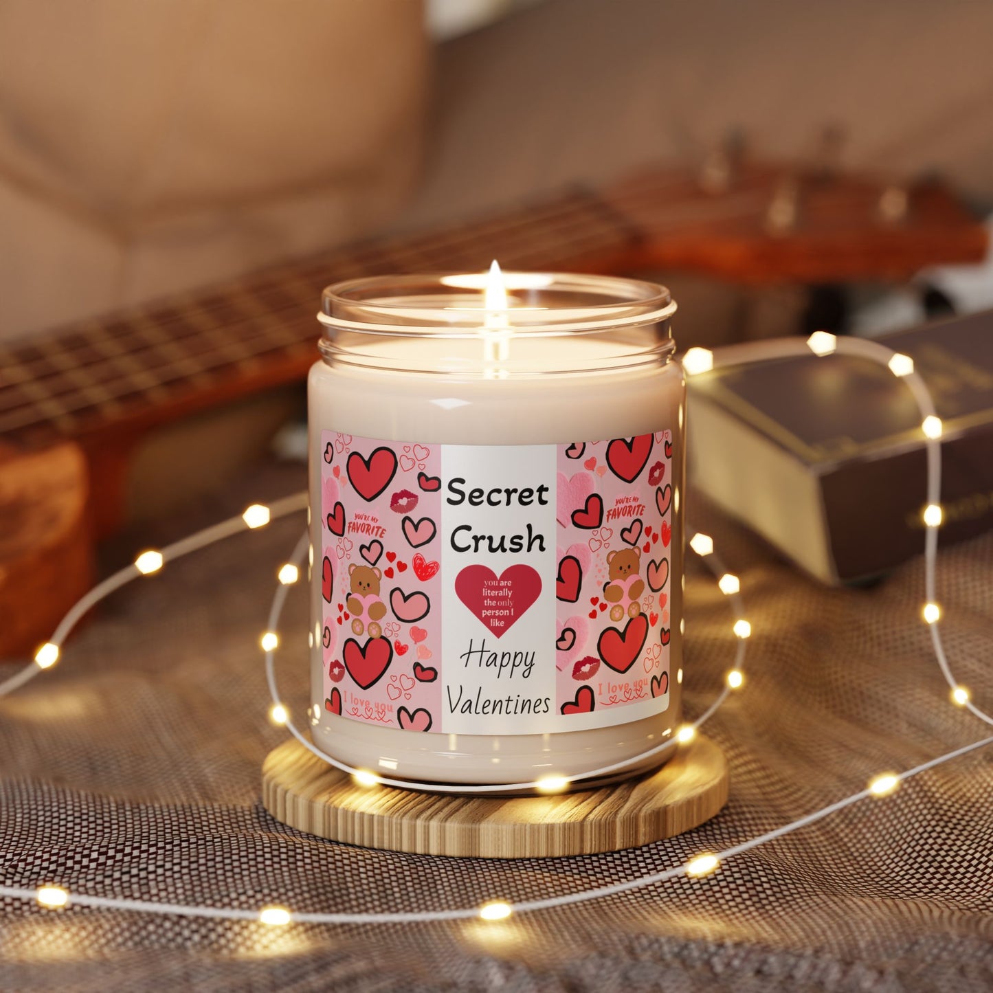 Valentine's Scented Soy Candle - Secret Crush, 9oz