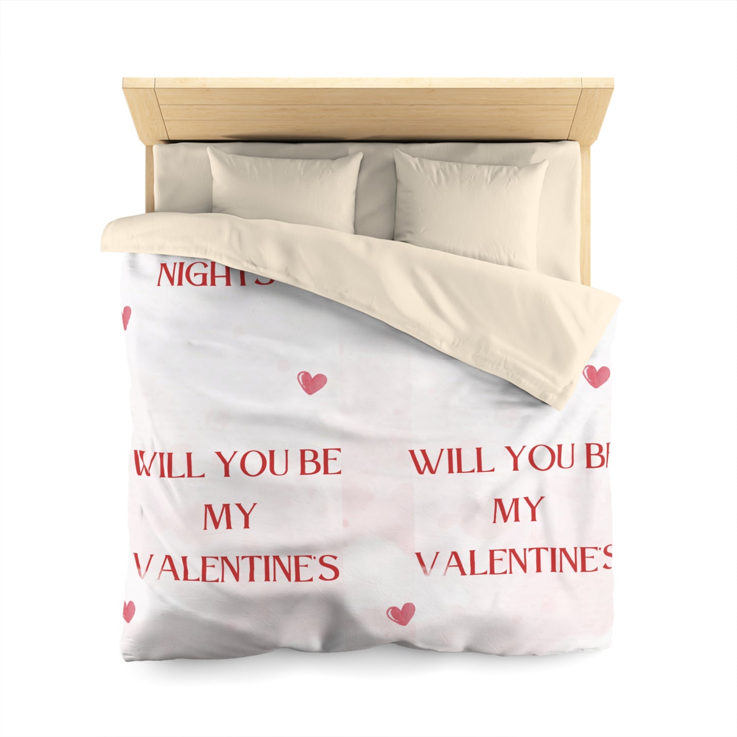 Valentine's Day Dreamy Nights Microfiber Duvet Cover